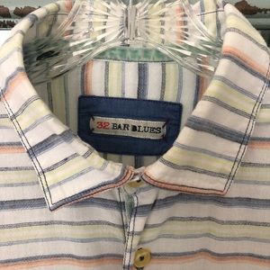 32 Bar Blues men’s button down LS shirt Size M